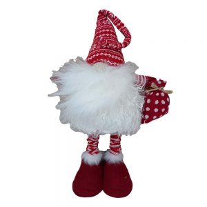 Christmas Santa Ornaments Plush Fluffy Gnome Santa Claus Freestanding
