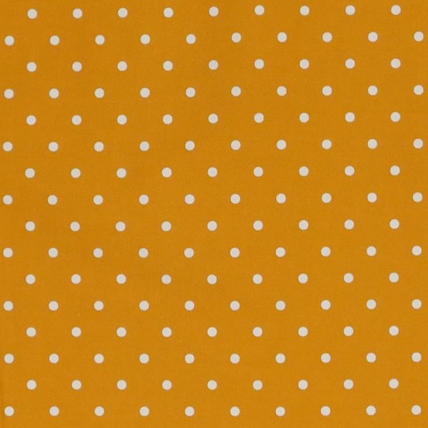 Quilting Patchwork Sewing Fabric Orange with White Spots 50x55cm FQ