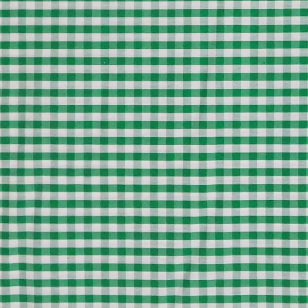 Quilting Patchwork Sewing Fabric 4mm Lime Green Gingham 145x50cm