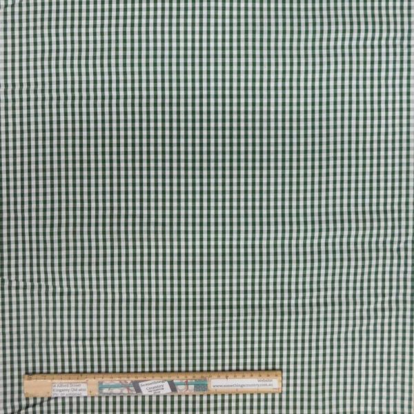 Quilting Patchwork Sewing Fabric 4mm Olive Green Gingham 145x50cm
