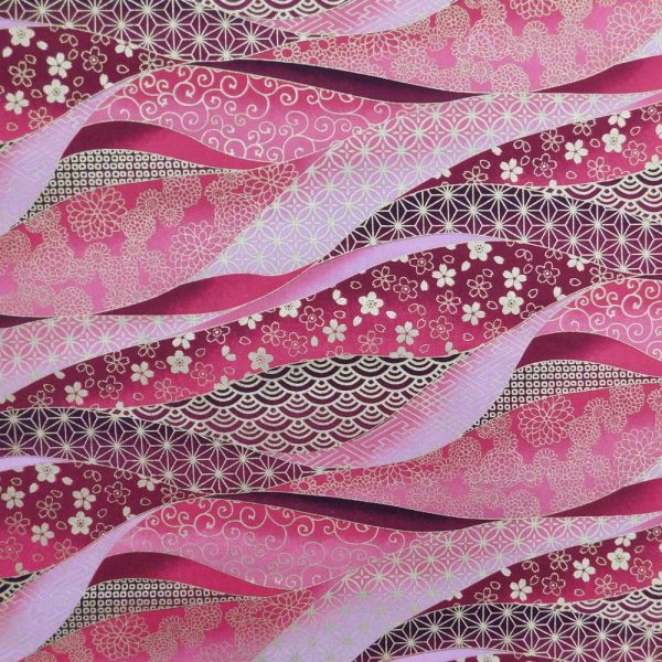 Quilting Patchwork Sewing Fabric Japanese Imperial Pink 50x55cm FQ