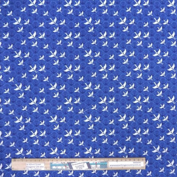 Patchwork Quilting Sewing Fabric Kyoto Navy 50x55cm FQ