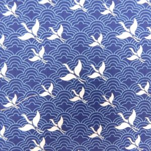 Patchwork Quilting Sewing Fabric Kyoto Navy 50x55cm FQ