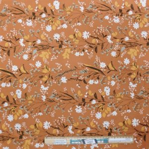 Patchwork Quilting Sewing Fabric Roots of Nature Tan 50x55cm FQ