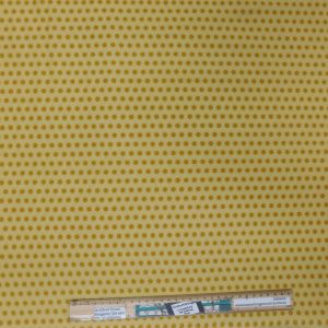 Quilting Patchwork Sewing Fabric Yellow Spots 50x55cm FQ