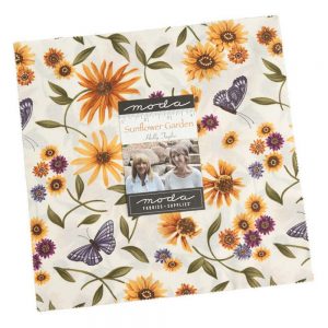 Moda Quilting Patchwork Sunflower Garden Layer Cake 10 Inch Fabrics