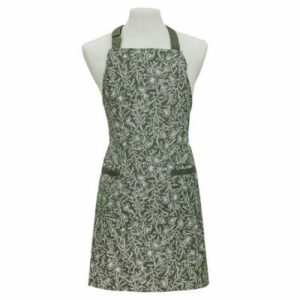 Ladelle Kitchen Cooking Wildflower Sage Apron Adult One Size