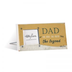 French Country Standing Fathers Day Dad Legend 4x4inch Photo Frame