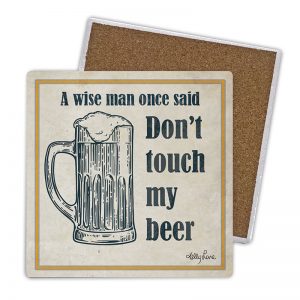 Country Kitchen Ceramic Coasters Fathers Day Beer Set 4