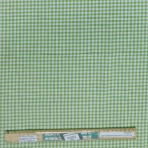 Quilting Patchwork Fabric Lime Green 4mm Gingham Check 50x55cm FQ