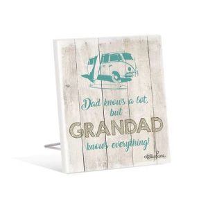 French Country Wooden Fathers Day Grandad Everything Standing Sign