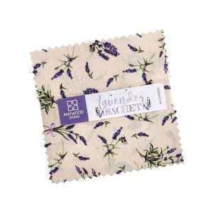 Maywood Quilting Patchwork Charm Pack Lavender Sachet 5 Inch Fabrics