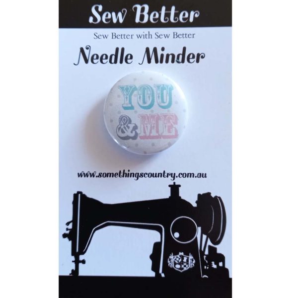 Sew Better Cross Stitch Needle Minder Keeper You and Me Magnet