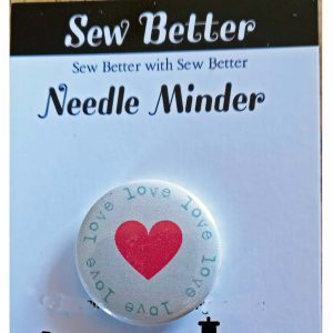 Sew Better Cross Stitch Needle Minder Keeper Love Heart Magnet