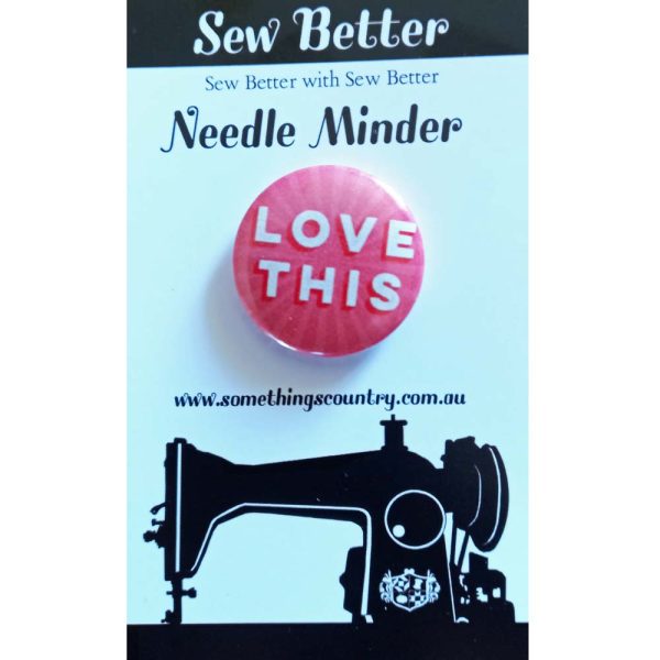 Sew Better Cross Stitch Needle Minder Keeper Love This Magnet