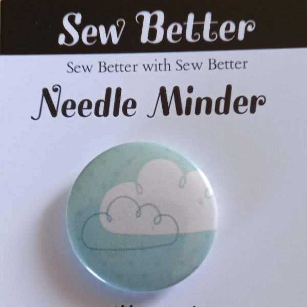 Sew Better Cross Stitch Needle Minder Keeper Clouds Magnet