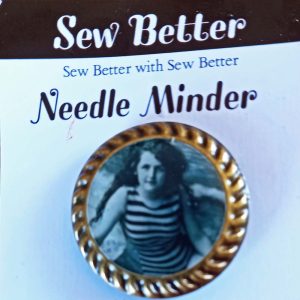 Sew Better Cross Stitch Needle Minder Keeper Girl Stripe Top Magnet