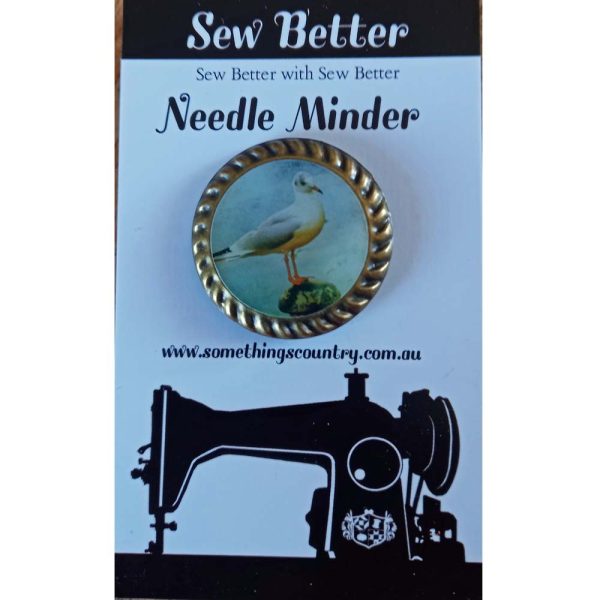 Sew Better Cross Stitch Needle Minder Keeper Seagull Magnet