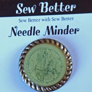 Sew Better Cross Stitch Needle Minder Keeper Map Magnet