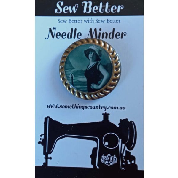 Sew Better Cross Stitch Needle Minder Keeper Girl Hat Magnet