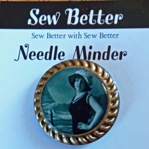Sew Better Cross Stitch Needle Minder Keeper Girl Hat Magnet