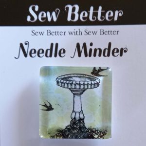 Sew Better Cross Stitch Needle Minder Keeper Bird Bath Magnet