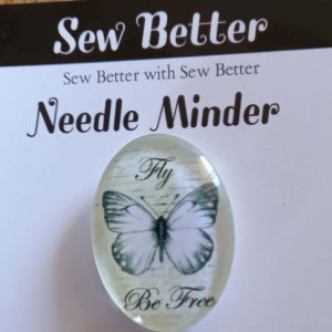 Sew Better Cross Stitch Needle Minder Keeper Fly Be Free Butterfly Magnet