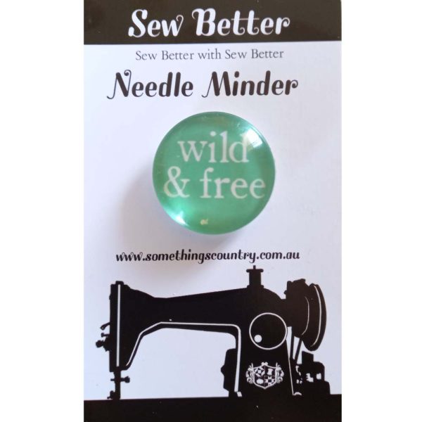 Sew Better Cross Stitch Needle Minder Keeper Wild and Free Magnet