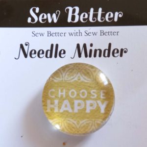 Sew Better Cross Stitch Needle Minder Keeper Choose Happy Magnet