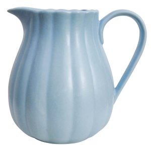 French Country Farmhouse Kitchen Belle Blue Large China Jug