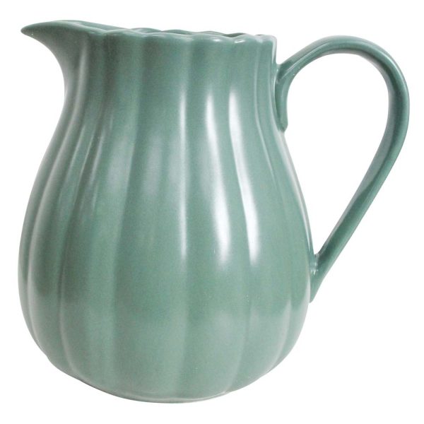 French Country Farmhouse Kitchen Belle Green Large China Jug