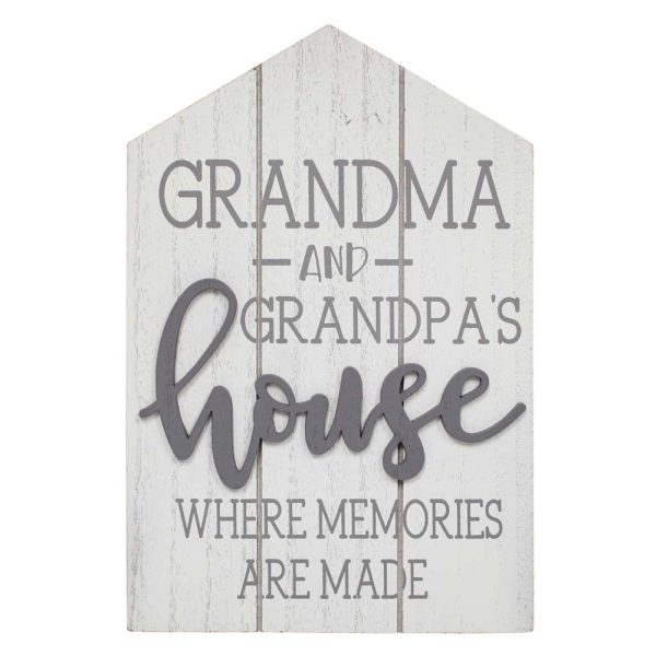 Country Wooden Farmhouse Sign Grandma and Grandpas House Plaque