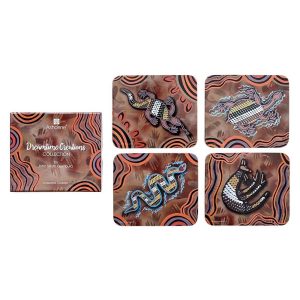 Ashdene Dining Kitchen Dreamtime Creations Cork Back Coasters Set 4