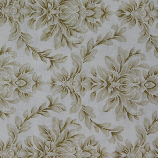 Quilting Patchwork Fabric Bouquet of Roses Blossom Ecru 50x55cm FQ