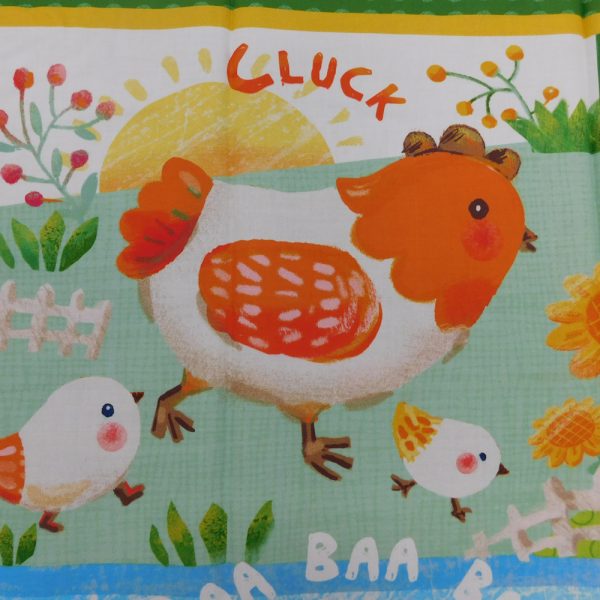 Patchwork Quilting Sewing Fabric Farm Panel 95x110cm