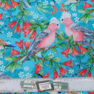 Quilting Patchwork Sewing Fabric Australian Feathered Friends 50x55cm FQ