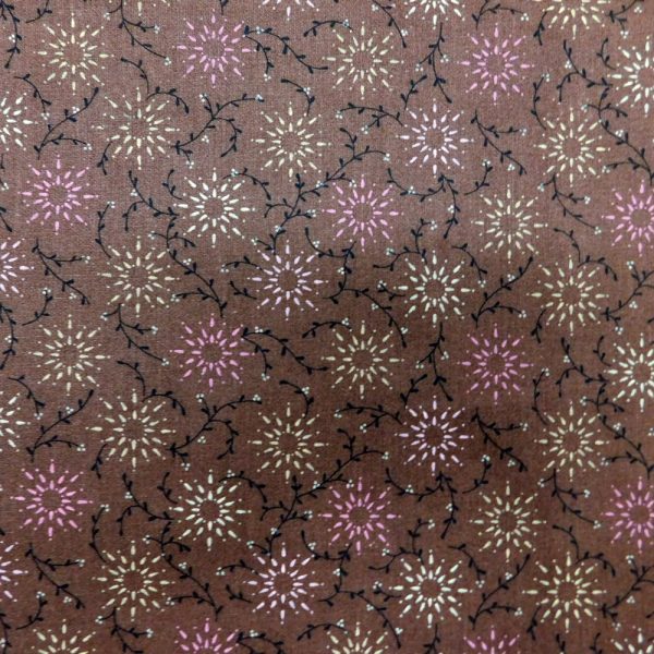 Quilting Patchwork Fabric Sewing Chocolate Star Wide Backing 270x50cm