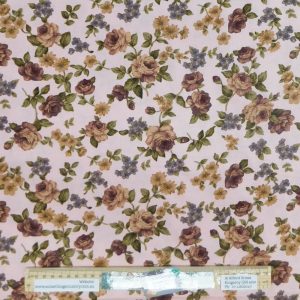 Quilting Patchwork Sewing Fabric Pretty Florals Pink 50x55cm FQ