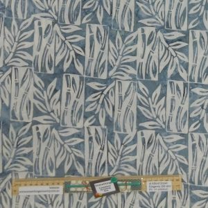 Quilting Patchwork Fabric Sewing Grey Leaves BATIK Wide Backing 270x50cm