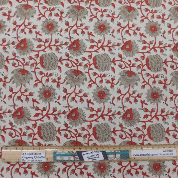 Quilting Patchwork Fabric Moda Bonheur De Jour N Floral 50x55cm FQ