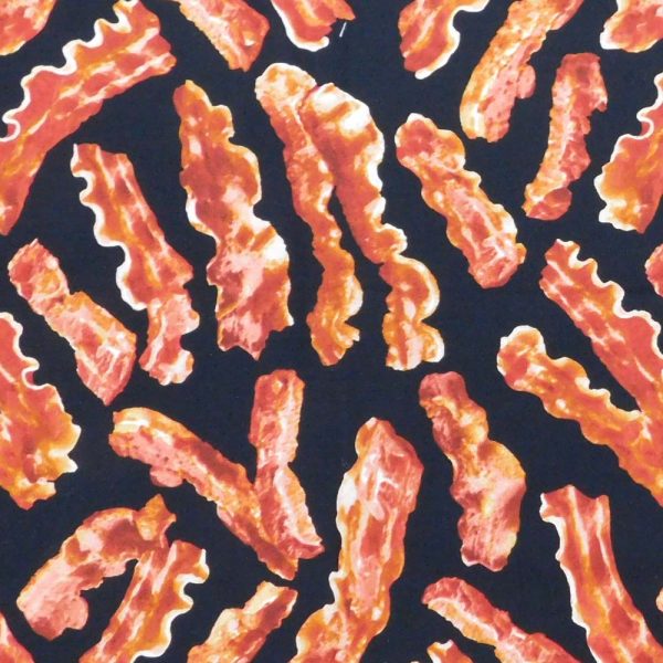 Quilting Patchwork Sewing Fabric Bacon 50x55cm FQ