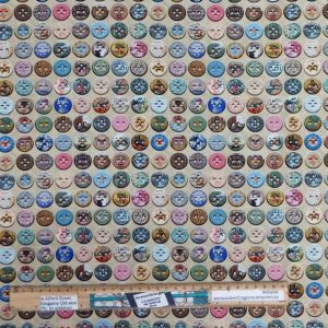 Quilting Patchwork Sewing Fabric Junk Journal Buttons 50x55cm FQ