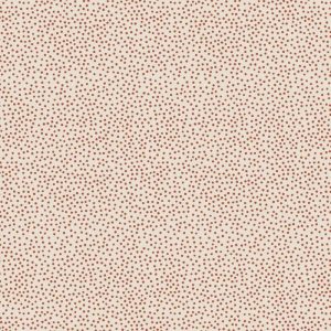 Quilting Patchwork Fabric Birdhouse Basics Spots Cream Red 50x55cm FQ