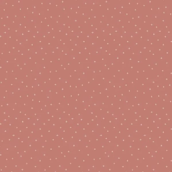 Quilting Patchwork Fabric Birdhouse Basics Cross Pink 50x55cm FQ