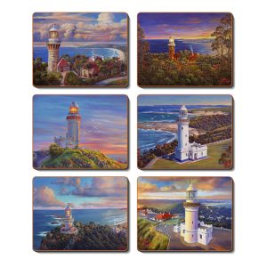 Country Kitchen Coastal Icon Cinnamon Cork Backed Placemats Set 6