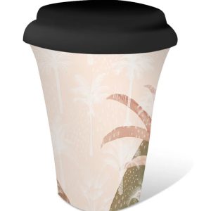 French Country Chic Travel Tea Coffee Mug Royal Palms