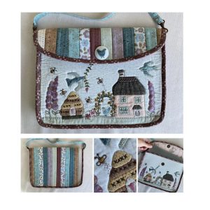 Lynette Anderson Designs Sewing Horseshoe Cottage Tablet Bag Pattern