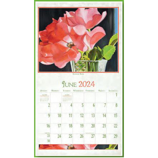 Pine Ridge 2024 Calendar Beauty in Bloom Calender Fits Wall Frame