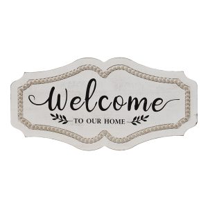 Country Farmhouse Sign Welcome to Our Home Framed Wall Art