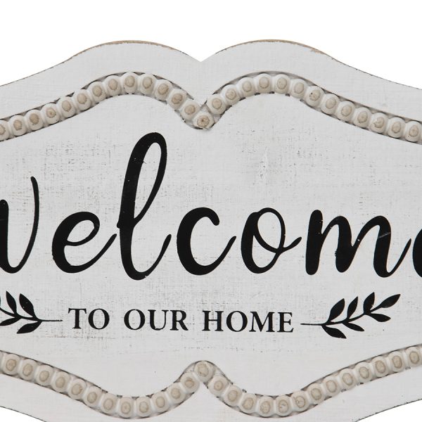 Country Farmhouse Sign Welcome to Our Home Framed Wall Art